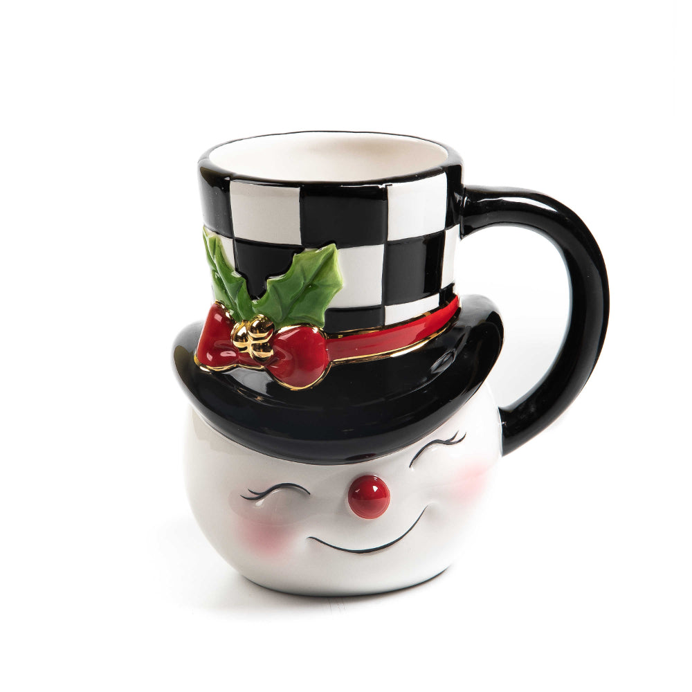 16oz Nostalgic Ceramic Snowman Mug – Mr. Christmas