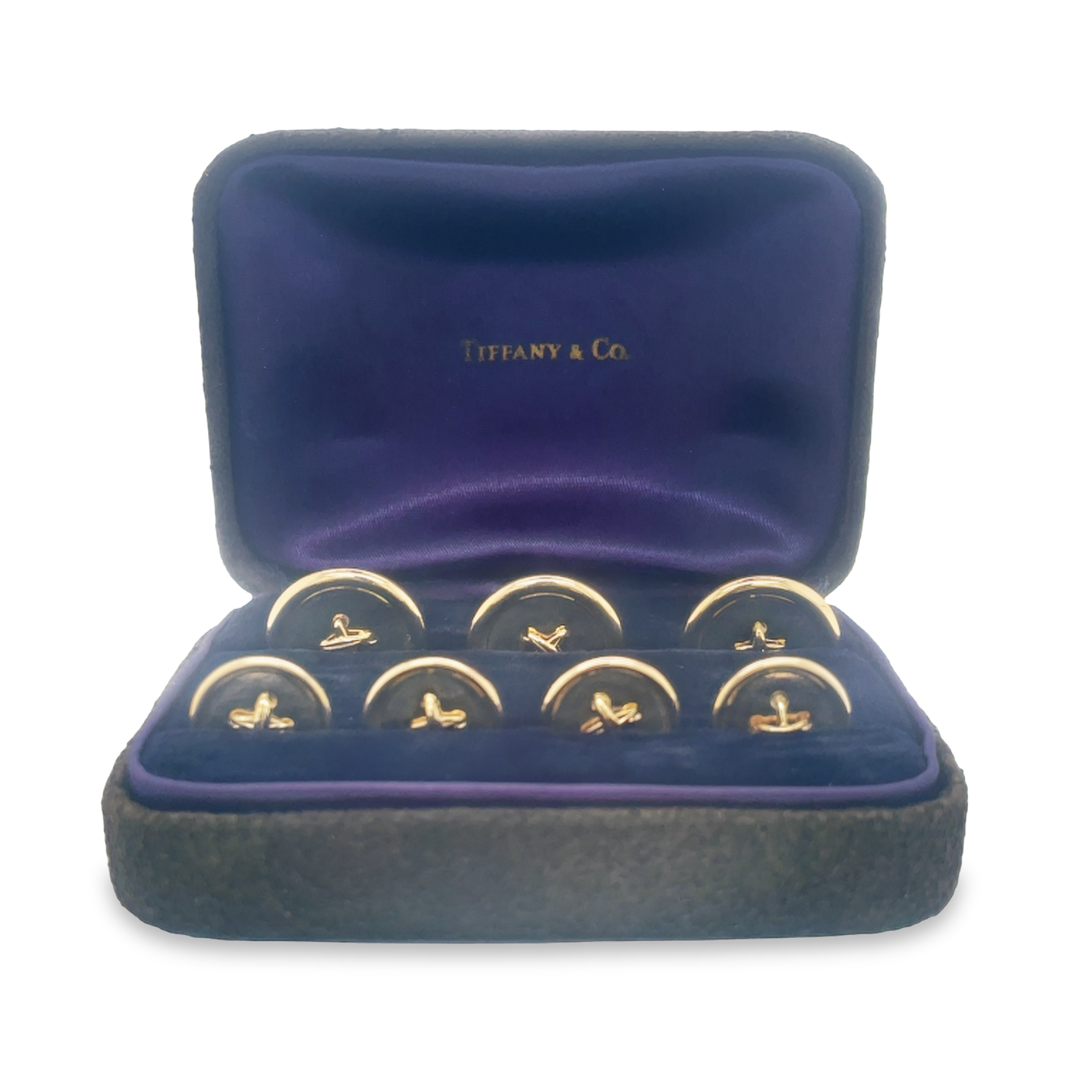 Estate Tiffany & Co 18k Yellow Gold Button Set