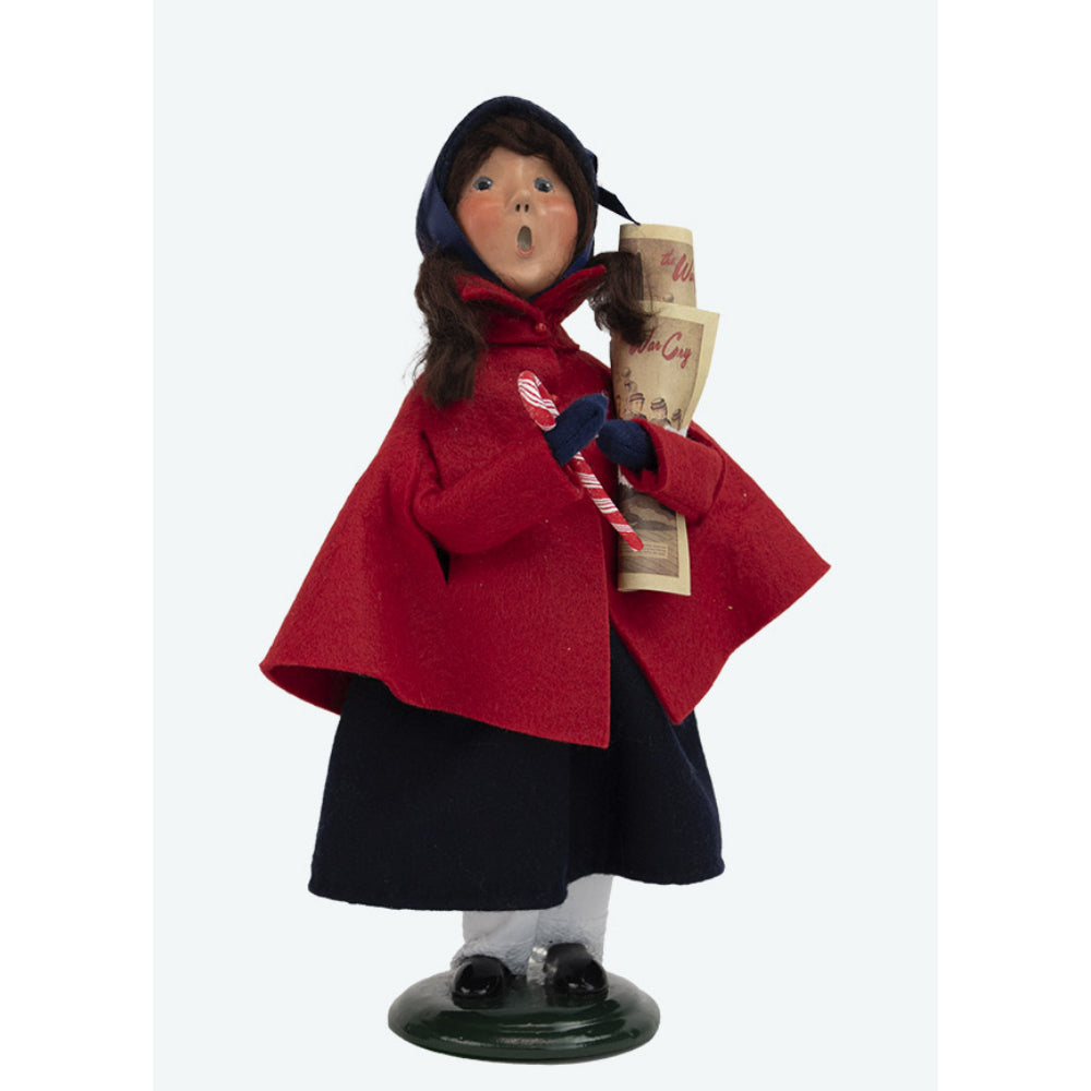 BYERS CHOICE store CAROLERS LOT OF (3) SALVATION ARMY BELL RINGER, DOUGHNUT LADY, POT