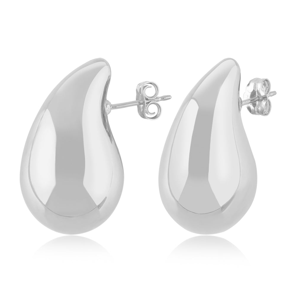 Sterling silver top drop earrings