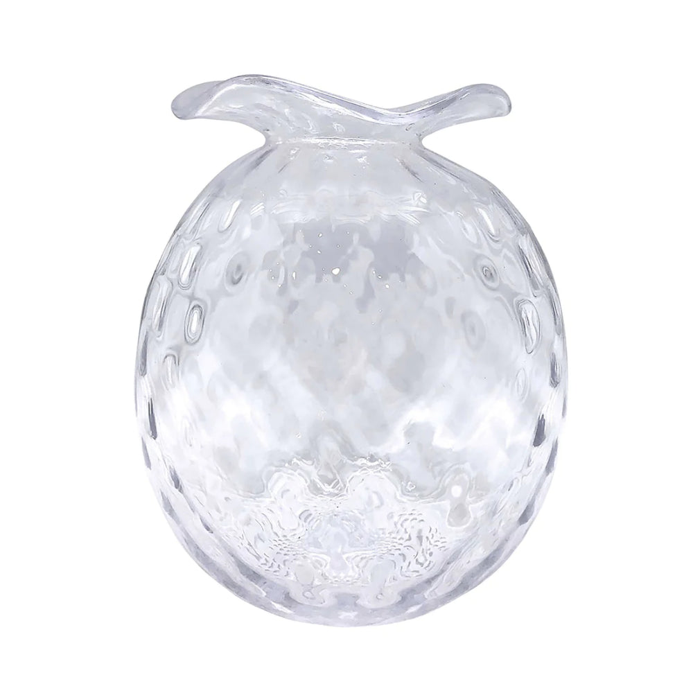 Mariposa Clear Pineapple Textured Bud Vase