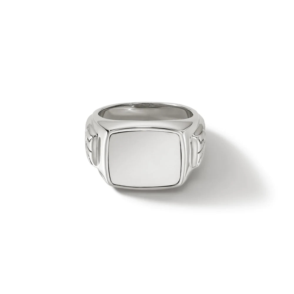 Men's Classic Silver Signet Ring