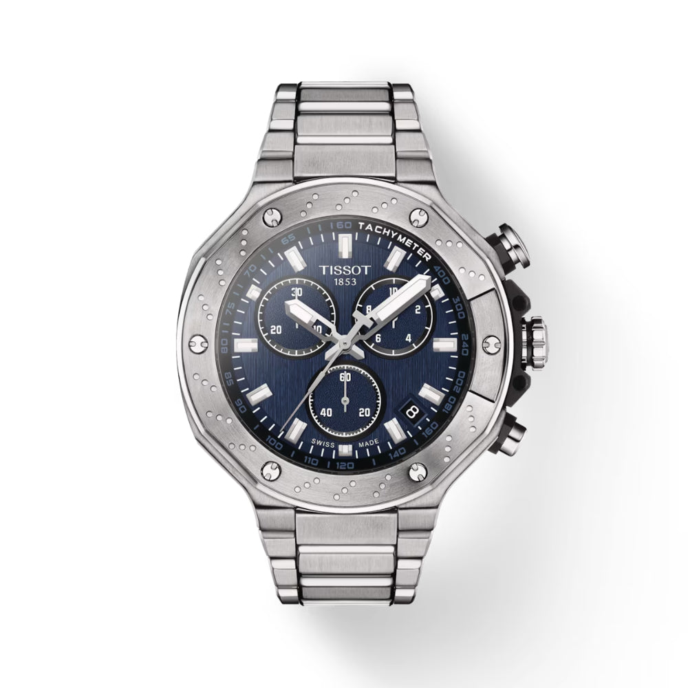 Tissot T Race Chronograph 45mm Blue Dial Smyth Jewelers