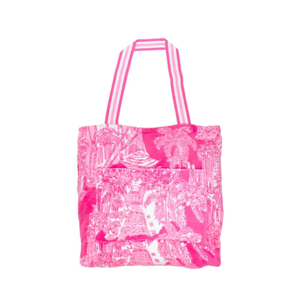 Lilly Pulitzer Making Waves popular Canvas Tote