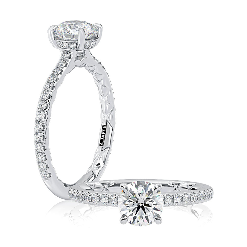 A jaffe halo deals engagement ring