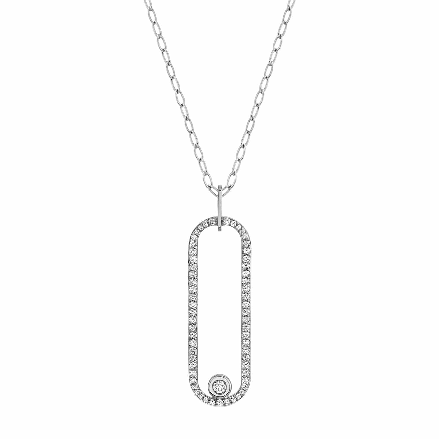 14k White hotsell Gold Pendant Necklace