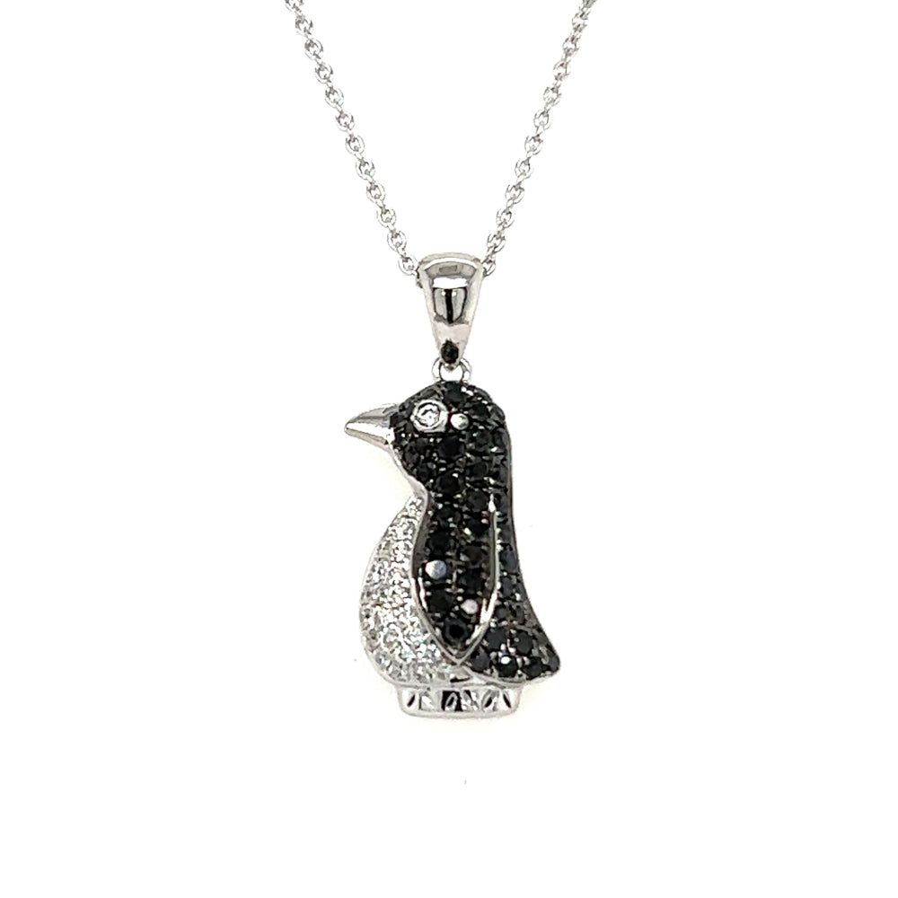 Lisa Nik 18k Gold Diamond Penguin Pendant Necklace – Smyth Jewelers