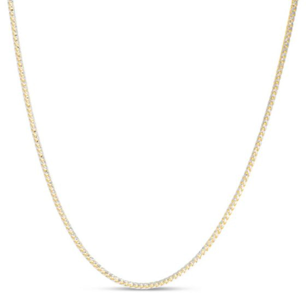 14K Gold Thin Franco Chain Necklace