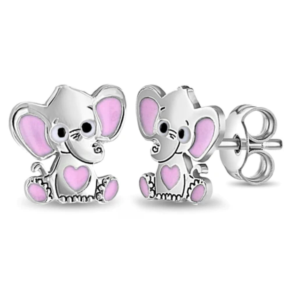 Cute elephant store earrings