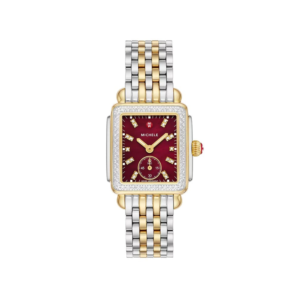 Gold michele cheap watch