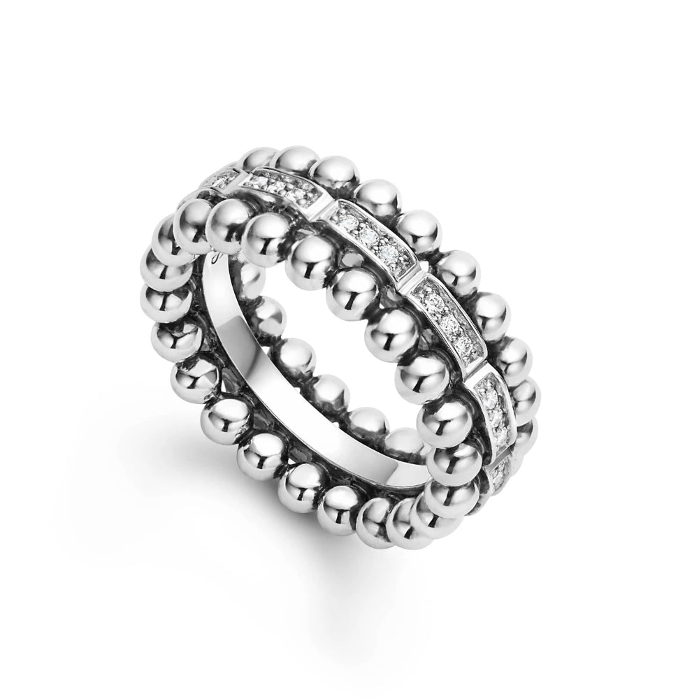 Lagos Caviar Spark Diamond Ring