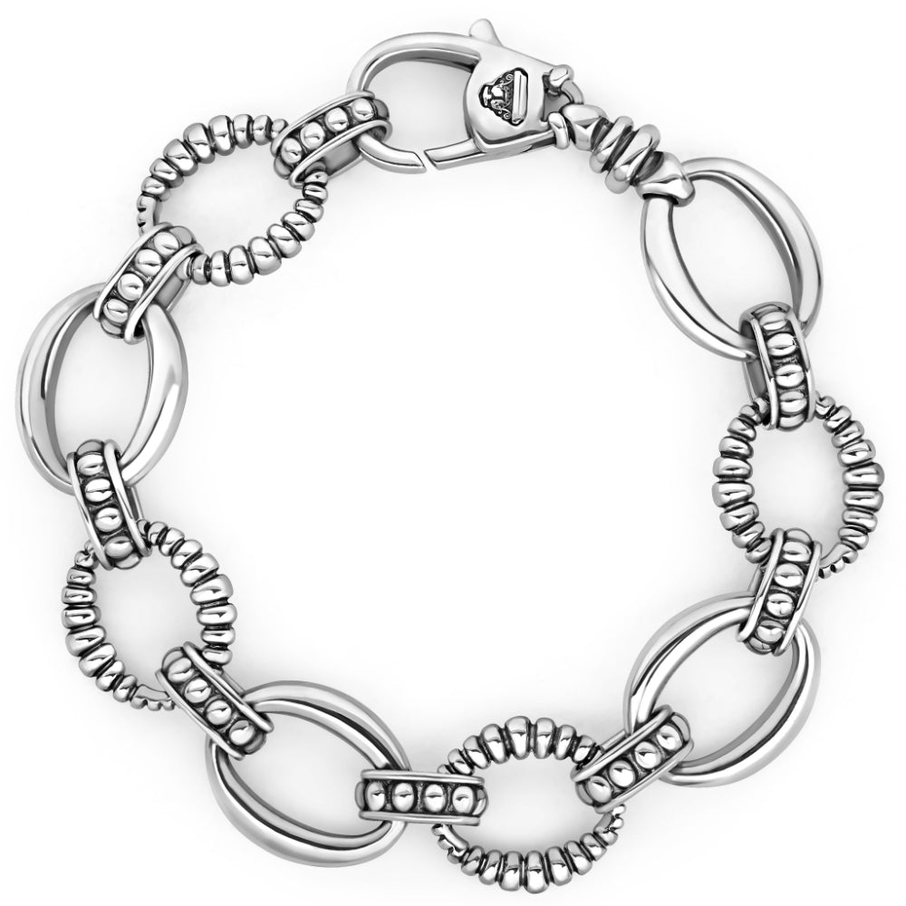 Lagos Signature Caviar Oval Fluted Link Bracelet – Smyth Jewelers