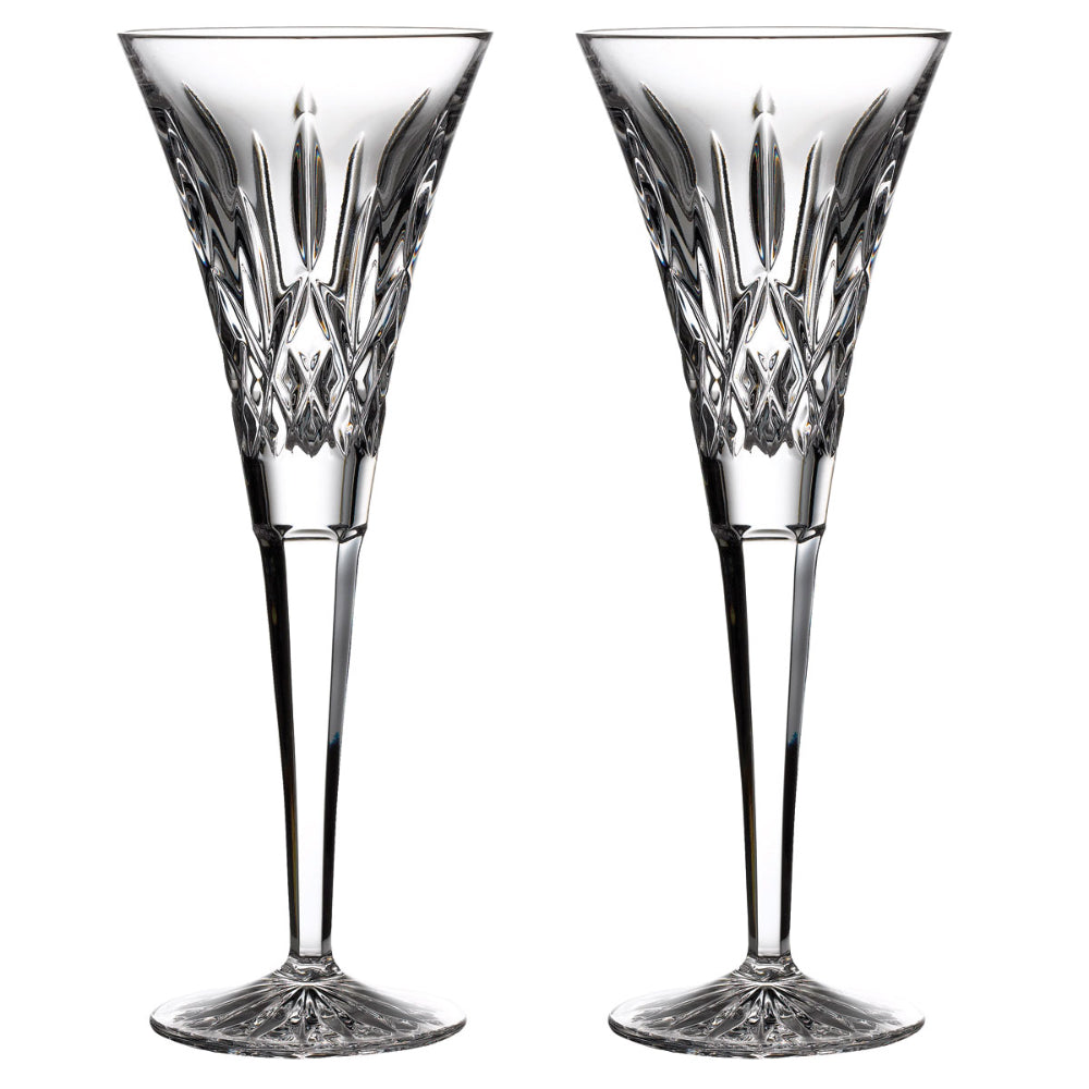 Waterford Crystal Lismore Black Collection Martini Glasses Set of 2