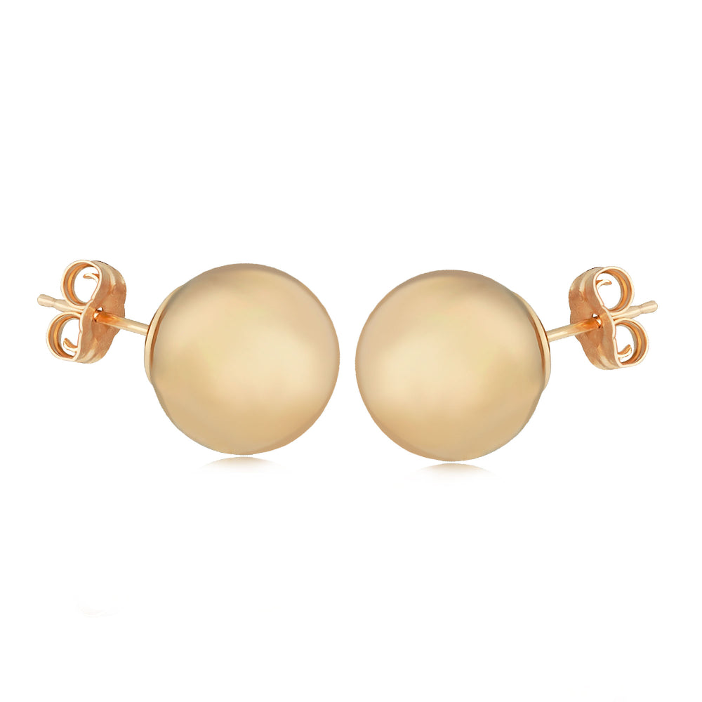 Gold Ball Stud Earrings