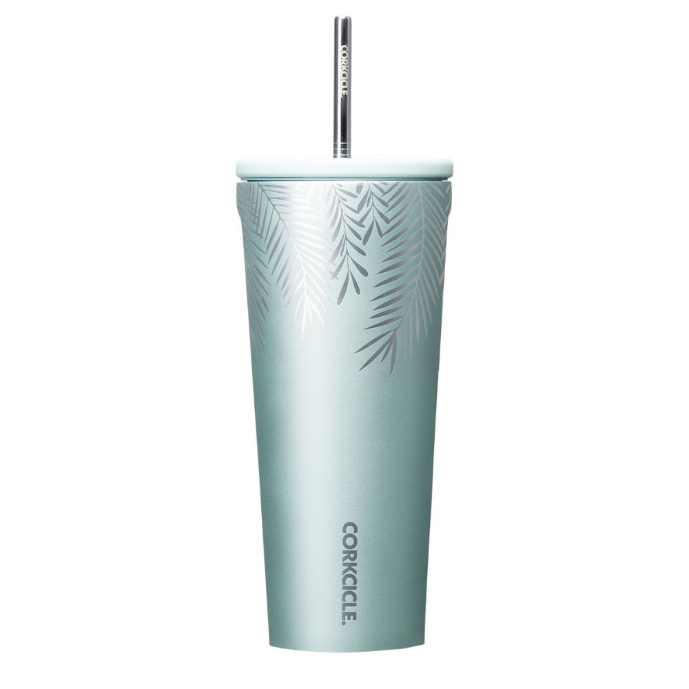 US Open Corkcicle Cold Cup with Straw - White