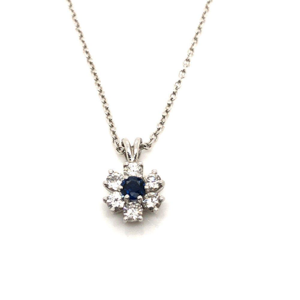 Elegant sapphire and diamond necklace, 海瑞溫斯頓