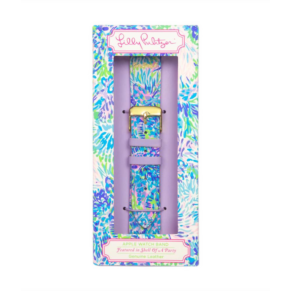 Lilly Pulitzer Geniune Leather Watch Band Sized to Fit 42mm, 44mm