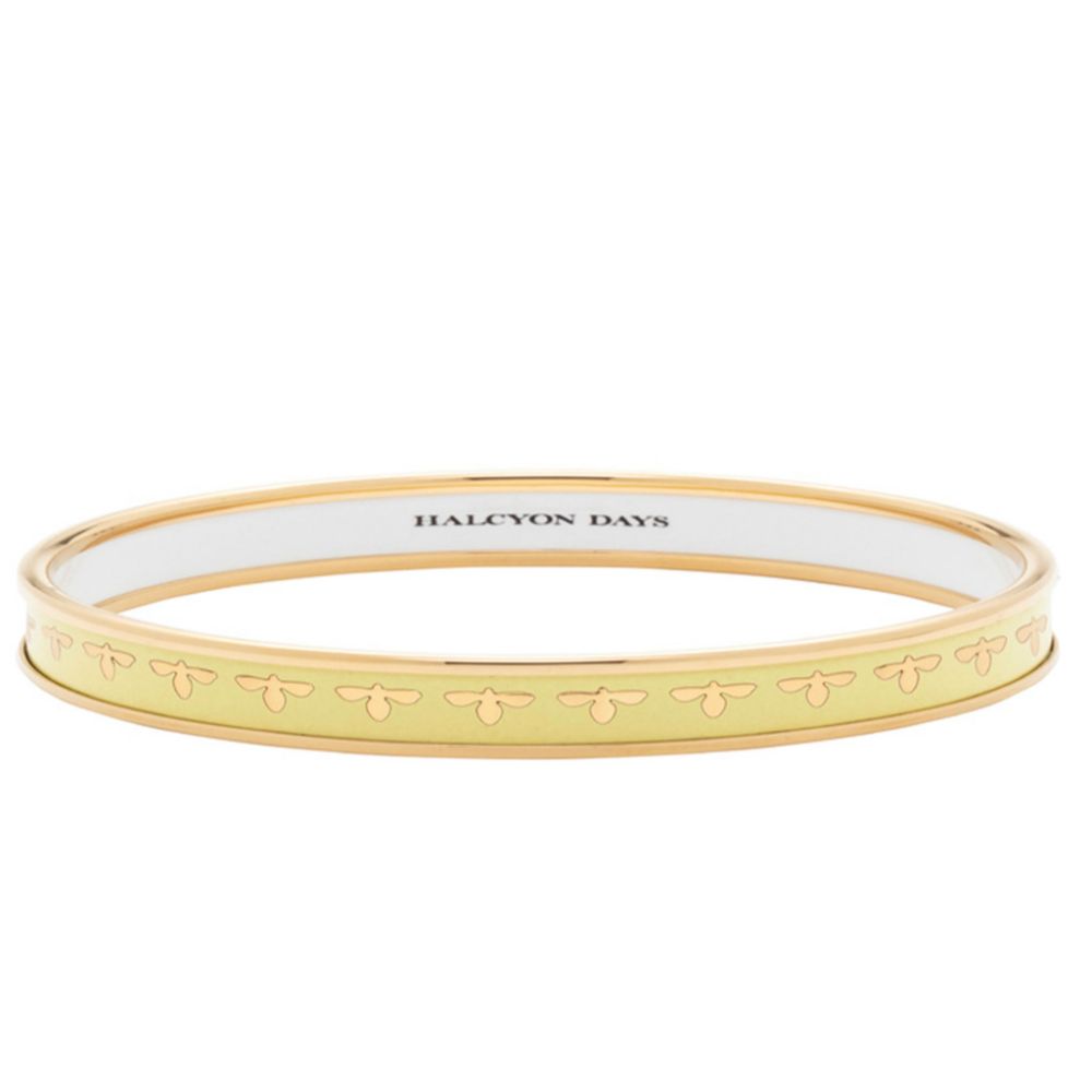 Halcyon Days Gold-Plated Bee Bangle