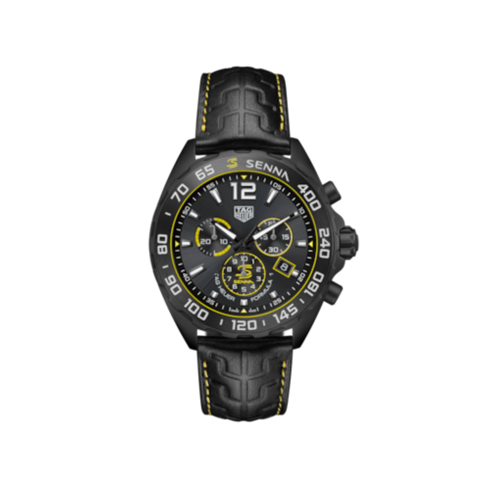 Tag Heuer Formula 1 X Senna Quartz Chronograph 43 mm Grey Black