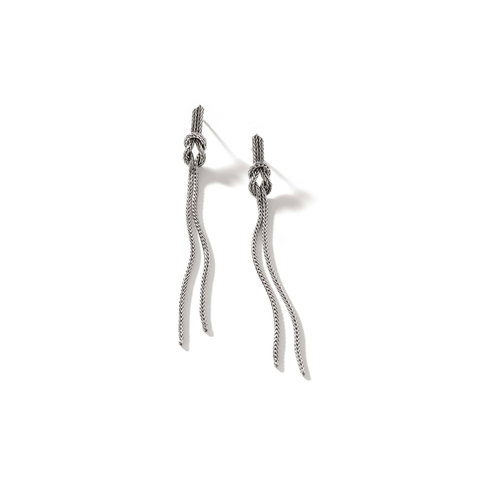 John Hardy Silver Love Knot Drop Earrings – Smyth Jewelers