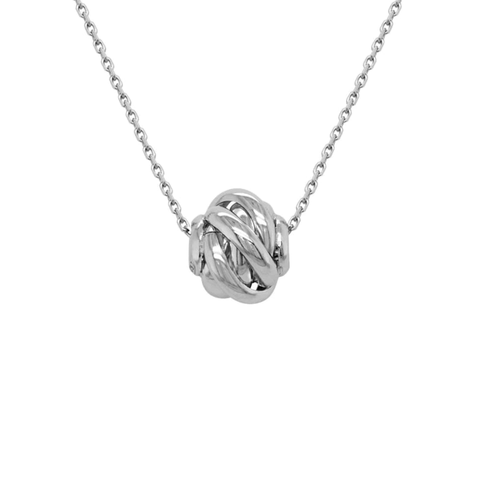 Sterling Silver Sphere Pendant Necklace