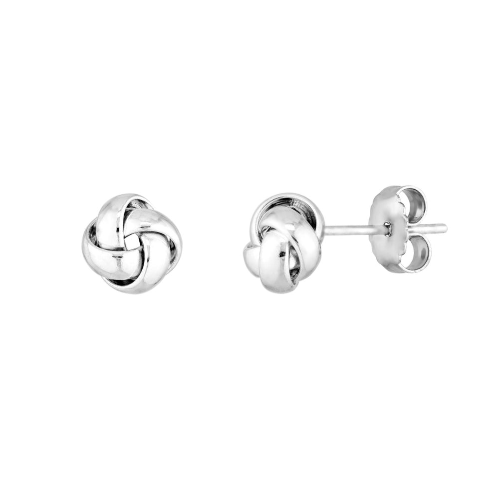 Sterling silver hot love knot earrings