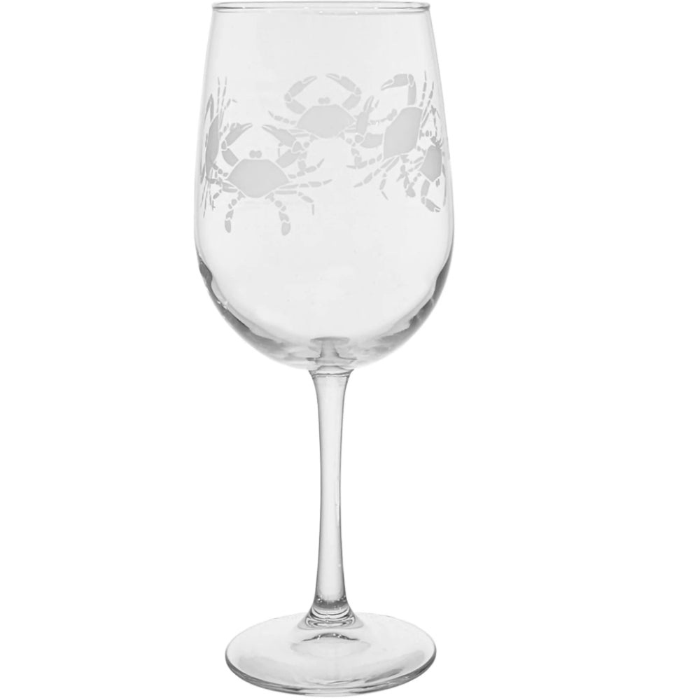 Custom Engraved Spiral Stemmed Wine Glass - 10 oz - Item 462