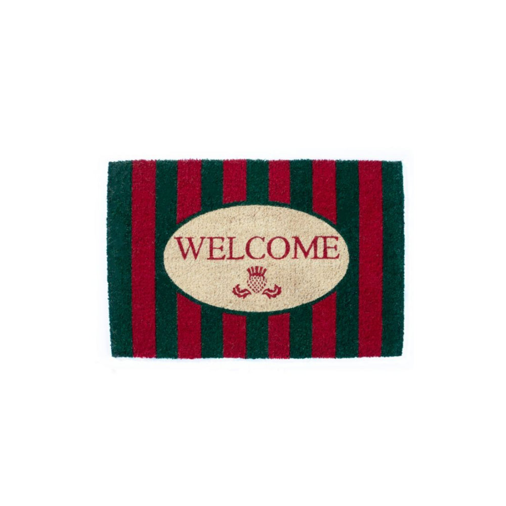 MacKenzie-Childs  Welcome Awning Stripe Entrance Mat