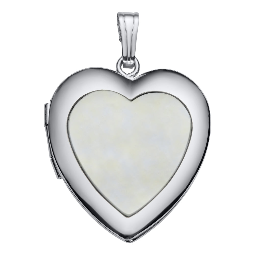 antique silver heart locket