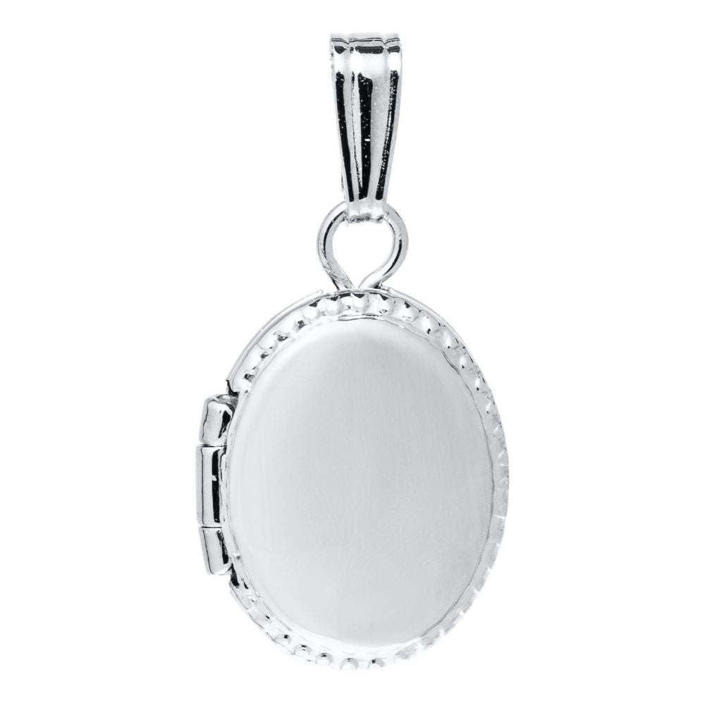 Childs silver online locket necklace