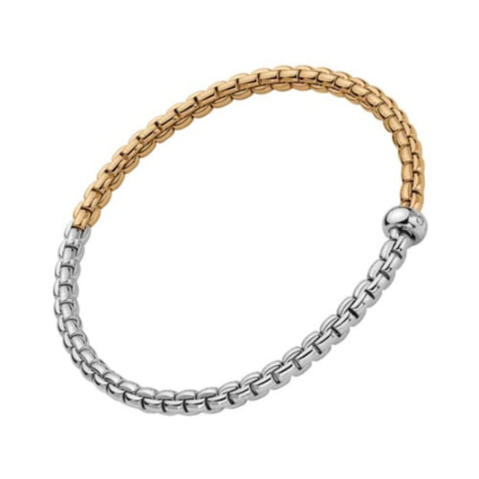 Fope 18k Gold Eka Flex'it Two-Tone Mesh Bracelet