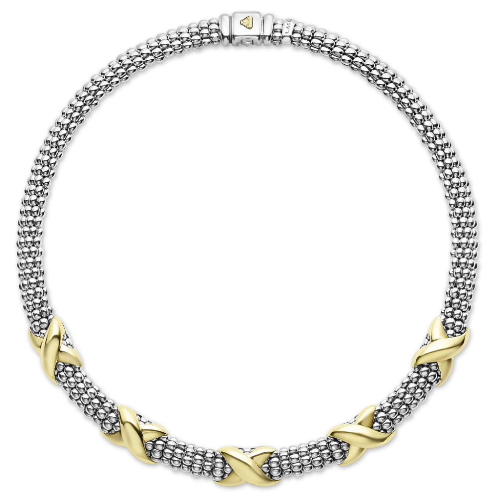 Lagos Embrace Five Station X Caviar Necklace