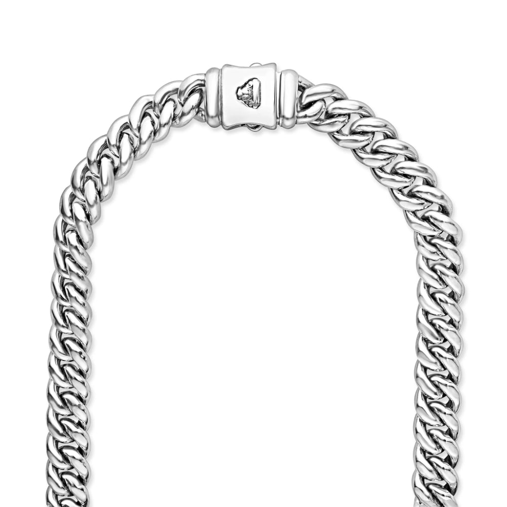 Lagos Anthem Silver Curb Chain Necklace, 8mm