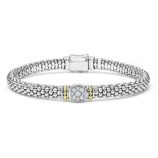 Lagos Rittenhouse Diamond Caviar Bracelet, 6mm