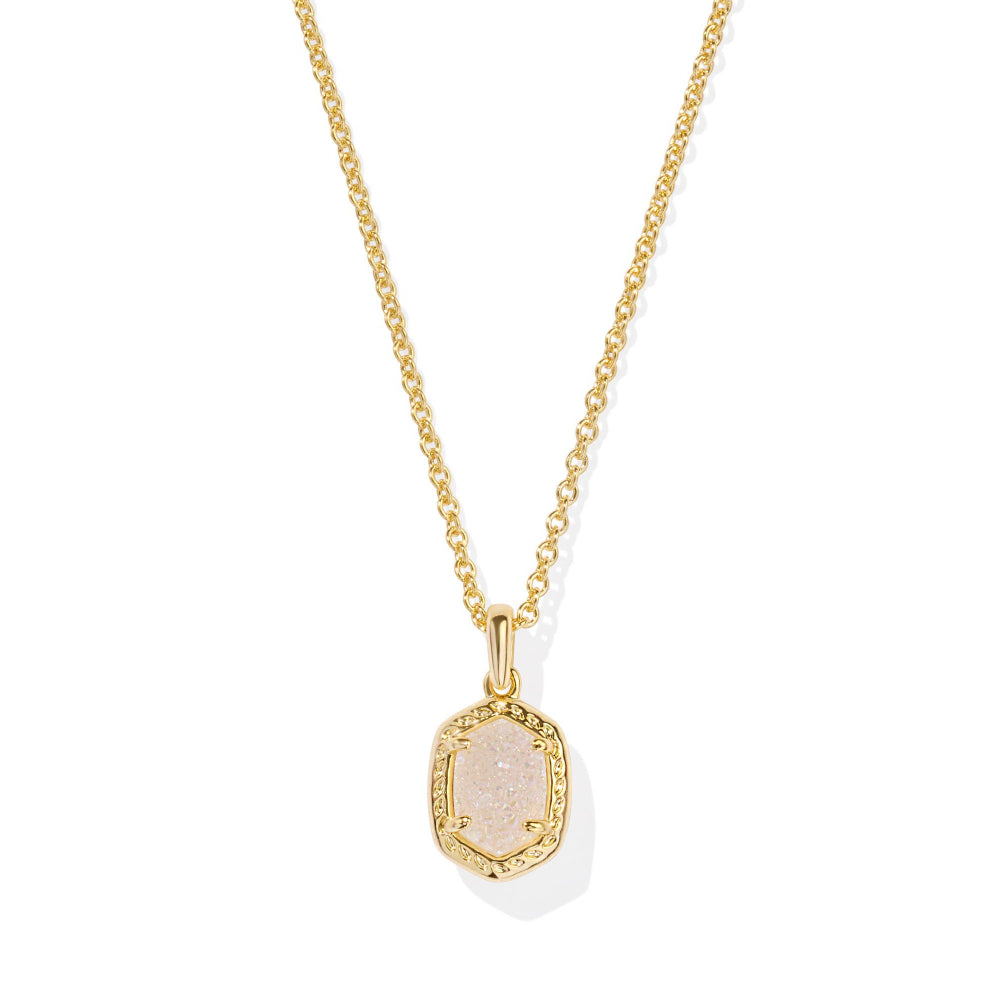 Kendra Scott Daphne Pave Frame Short Pendant Necklace