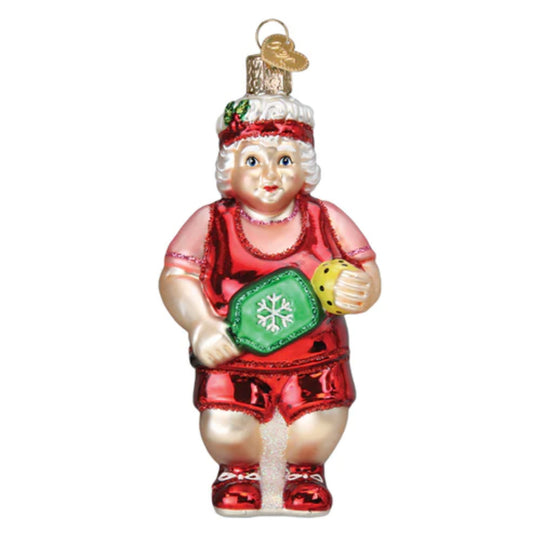 Old World Christmas Pickleball Mrs.Claus Ornament