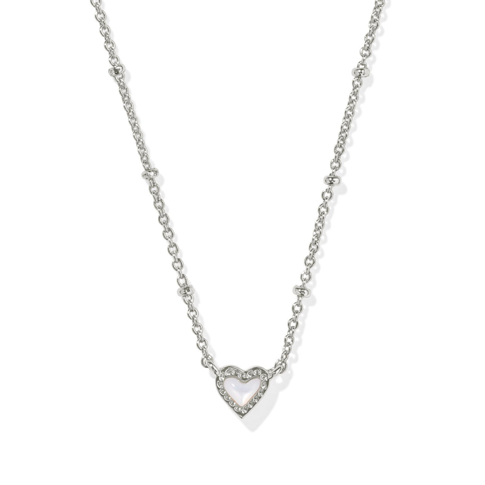 Kendra Scott Mini Ari Heart Satellite Short Pendant Necklace