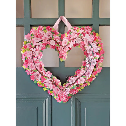 Cherry Blossom Wreath Pop-Up Greeting Card