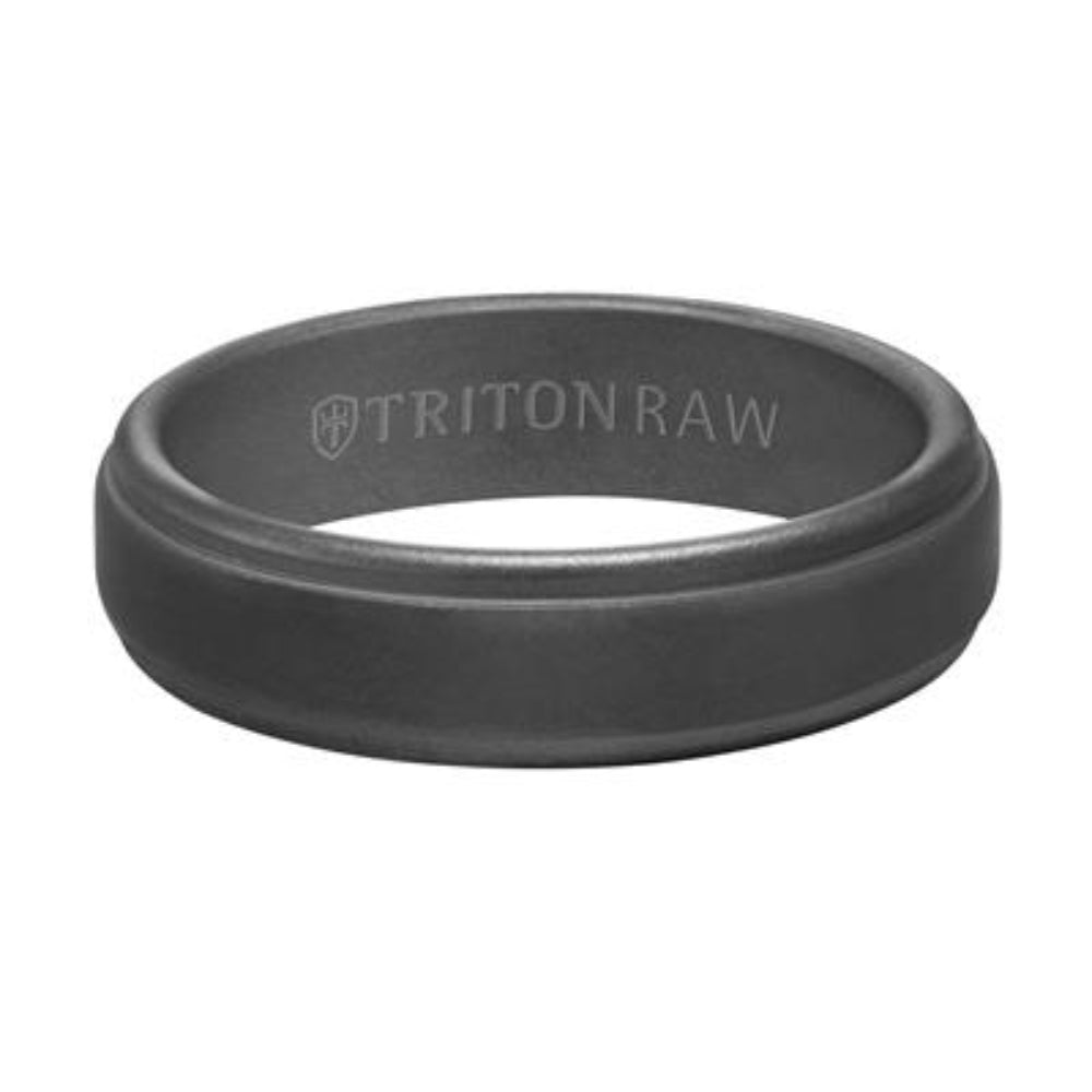 Men's 6mm Tungsten Wedding Band with Sandblast Finish