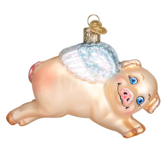 Old World Christmas Flying Pig Ornament