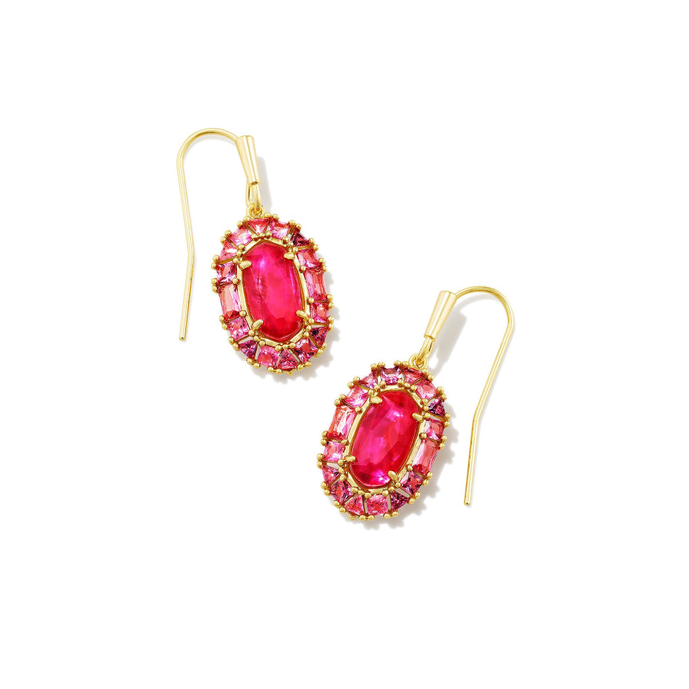 Kendra Scott Lee Crystal Frame Drop Earrings