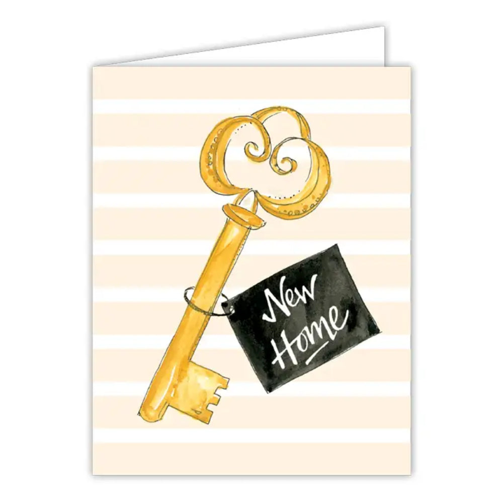 New Home Key Small Folded Greeting Card