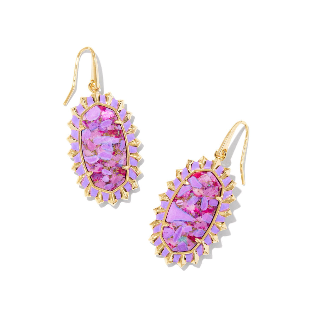 Kendra Scott Dani Color Burst Frame Drop Earrings