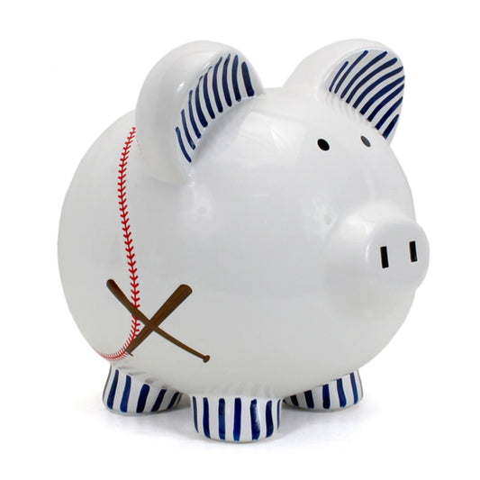 Child to Cherish Baseball Pig Piggy Bank