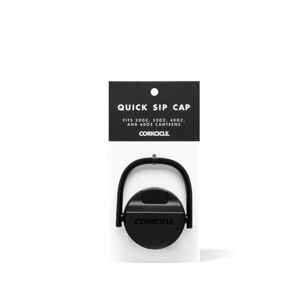 Corkcicle Quick Sip Cap - 20oz 32oz 40oz 60oz - Black