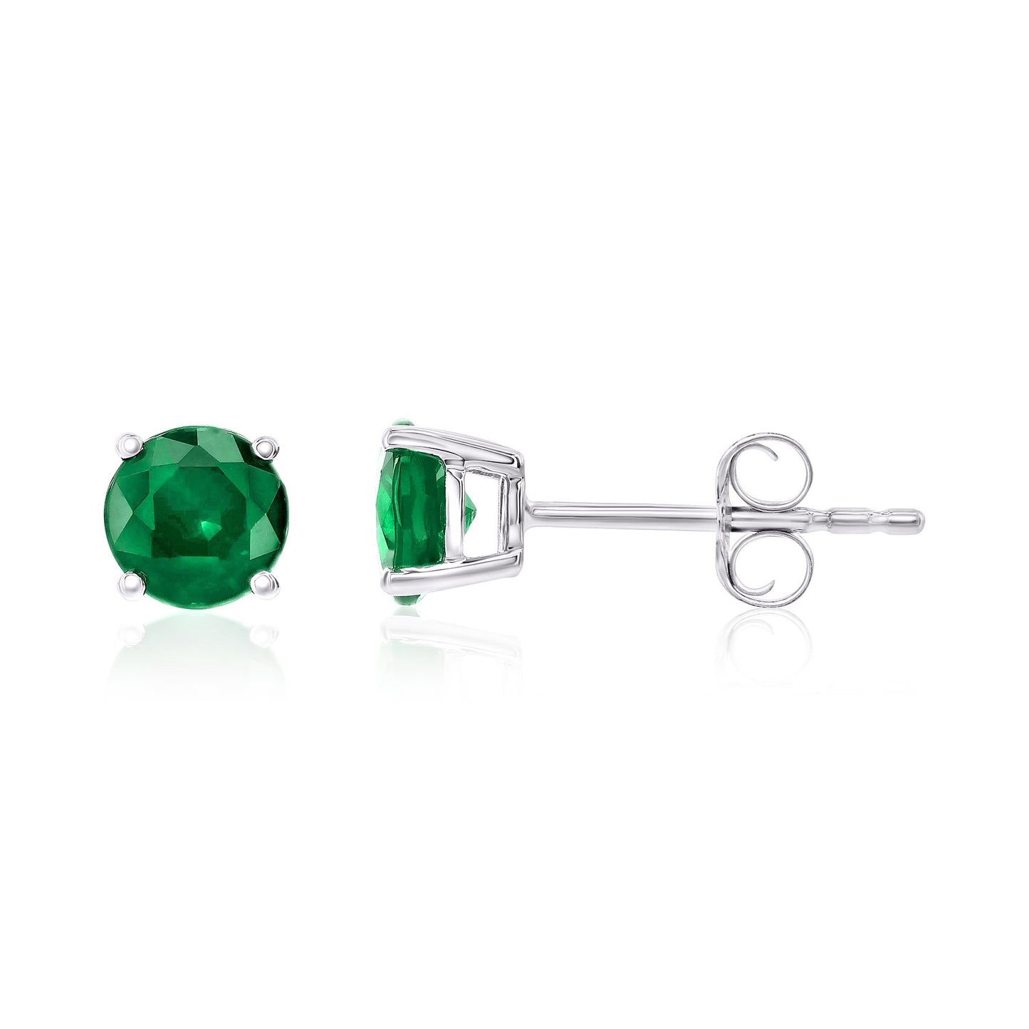 Smyth Jewelers 18k Gold Emerald Stud Earrings