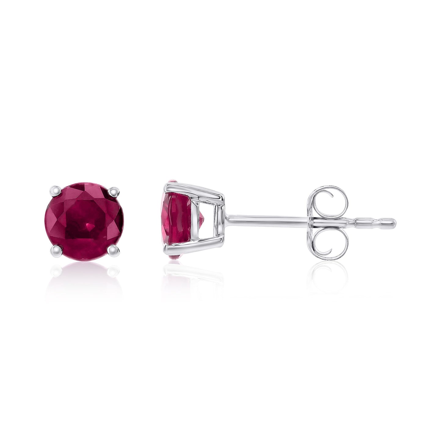 Smyth Jewelers 18k Gold Ruby Stud Earrings