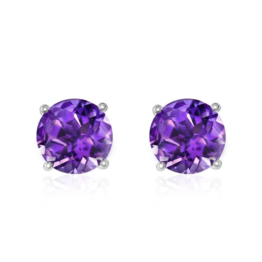 Smyth Jewelers 14k Gold Amethyst Stud Earrings