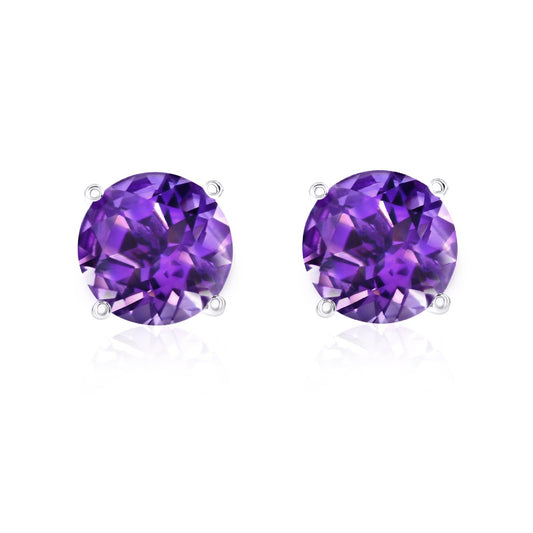 Smyth Jewelers 14k Gold Amethyst Stud Earrings