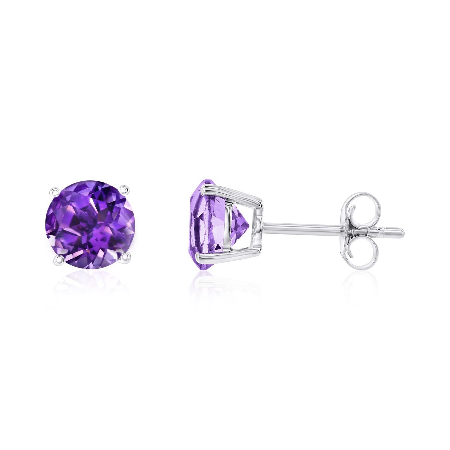 Smyth Jewelers 14k Gold Amethyst Stud Earrings